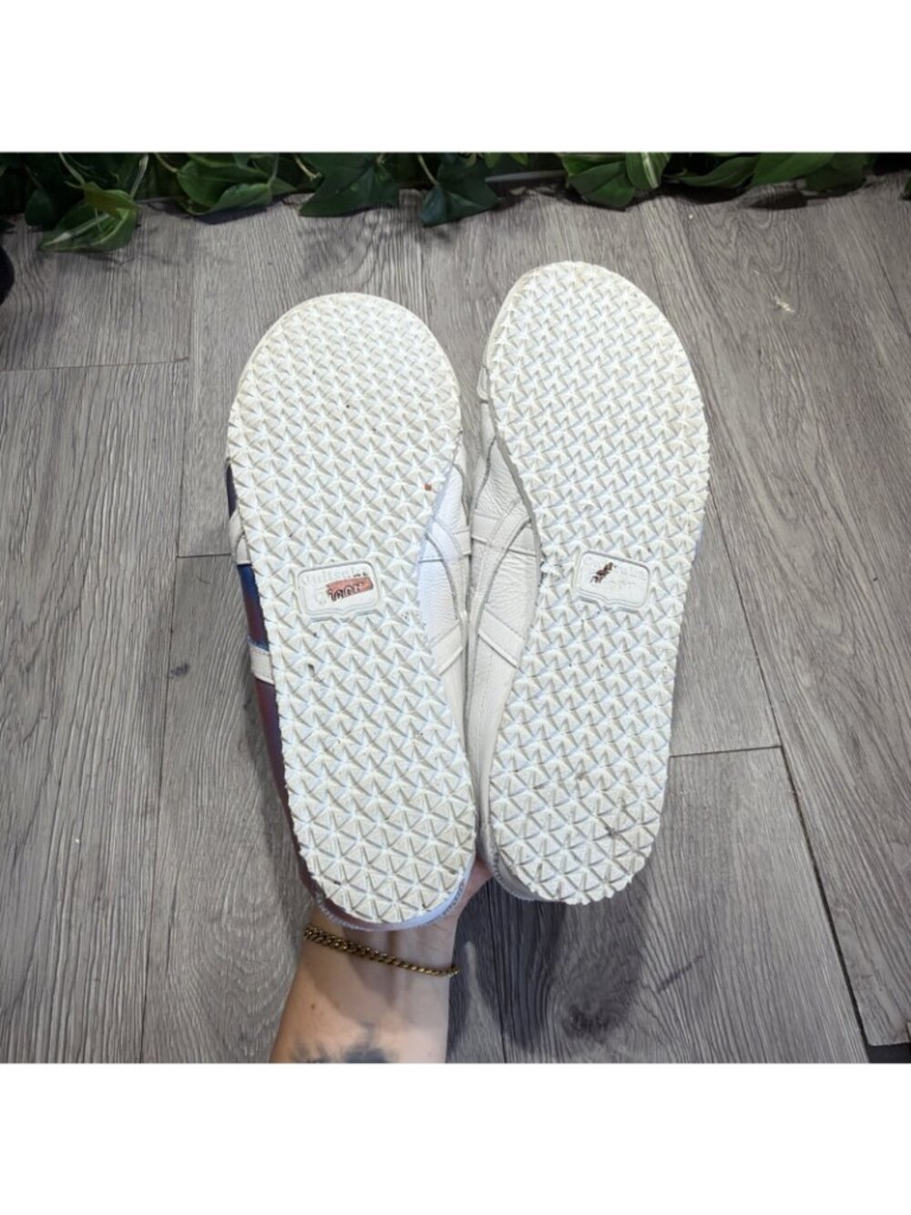 Onitsuka Tiger Mexico 66 Mens 5.5 Womens 7 White Purple Ribbon Ombre Sneakers - Picture 9 of 10